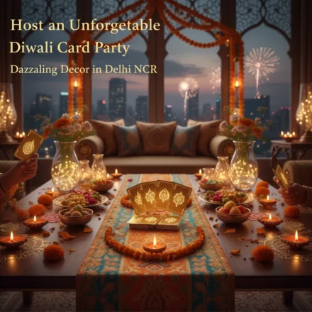Host an Unforgettable Diwali Card Party: Dazzling Decor in Delhi NCR